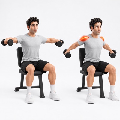 فلای معکوس با دمبل