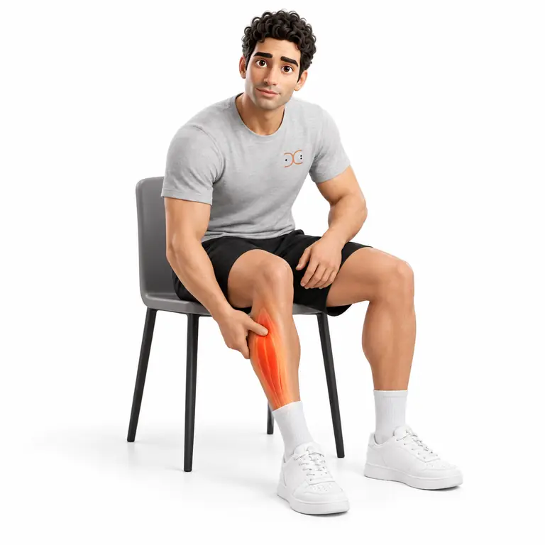 ماساژ ملایم عضلات داخل ساق