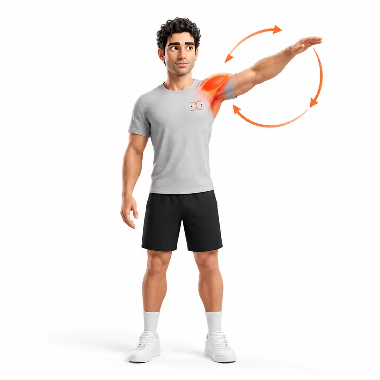 حرکت فعال بازو در دامنهٔ بدون ناراحتی
