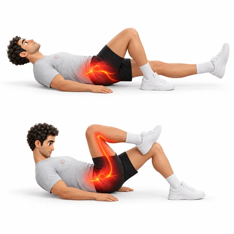 لغزش عصب سیاتیک در حالت خوابیده با حوله